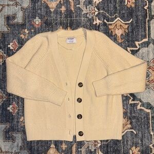 Old Navy Cream Button-Up Cardigan